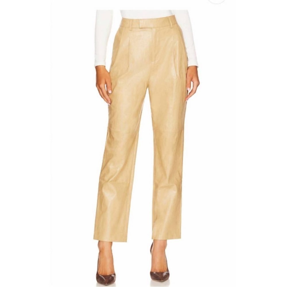 Rails Jo Cafe Faux Leather High Waist Tapered Leg Pants Size 6